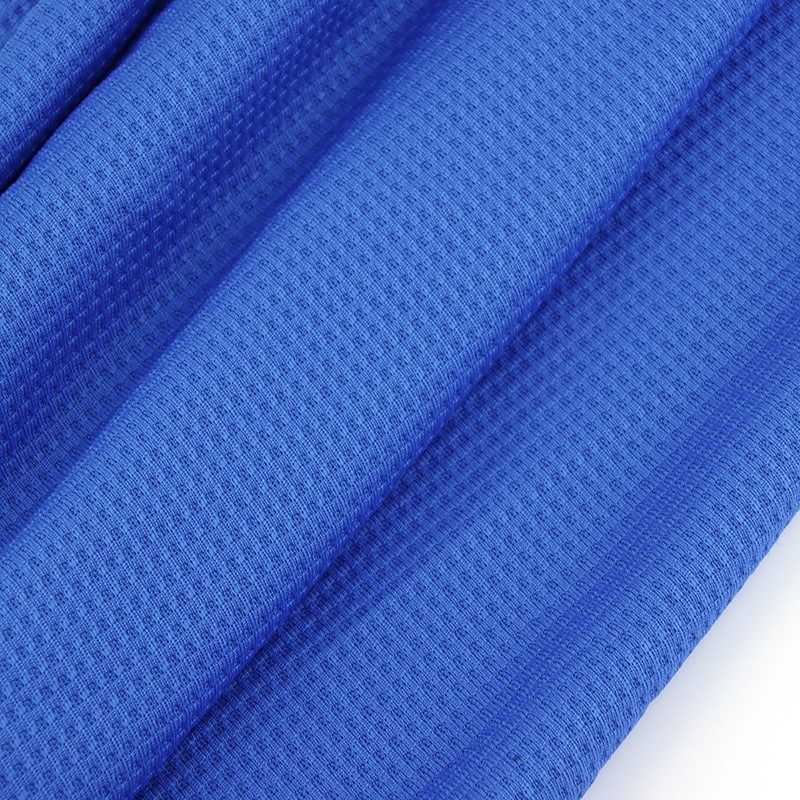 Quick-Dry 100% Polyester Grid Knit Fabric 160cm For Sportswear