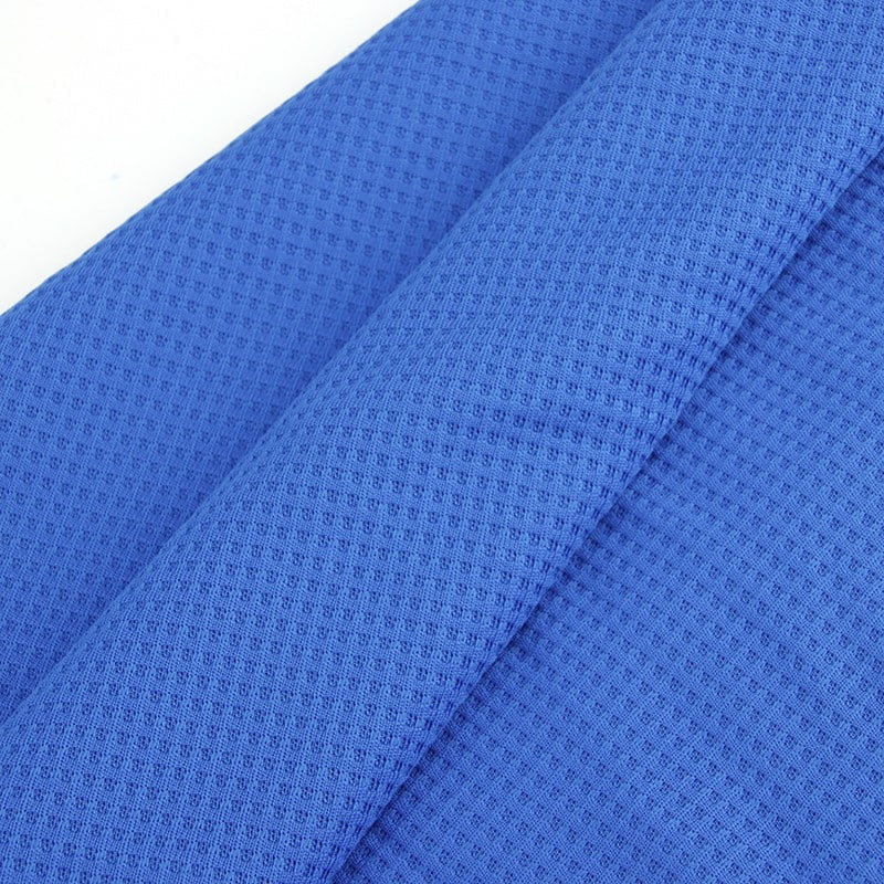 Quick-Dry 100% Polyester Grid Knit Fabric 160cm For Sportswear