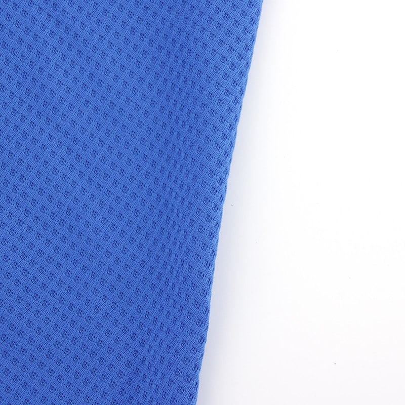Quick-Dry 100% Polyester Grid Knit Fabric 160cm For Sportswear