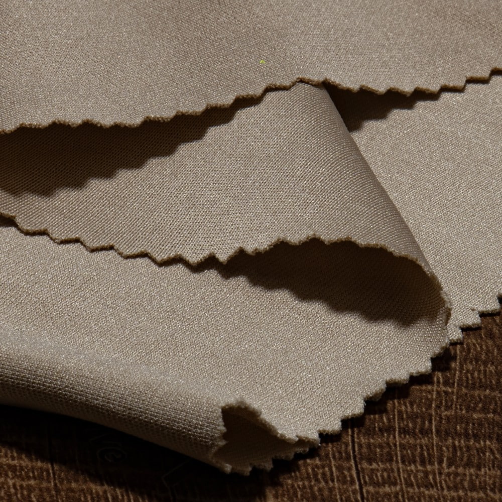Double-Knit 100% Polyester Interlock Fabric With Firm Texture