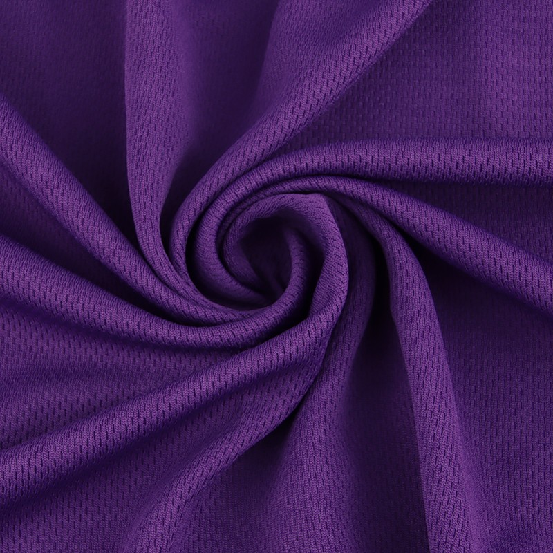 Anti-Bacterial 100% Polyester Knitted Bird Eye Fabric with Soft Handfeel
