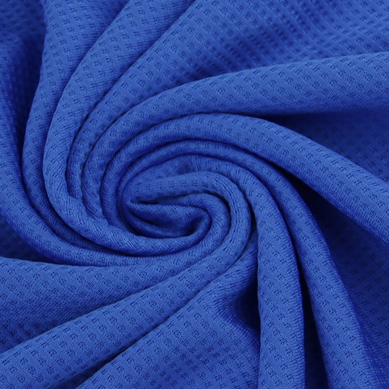 Quick-Dry 100% Polyester Grid Knit Fabric 160cm For Sportswear