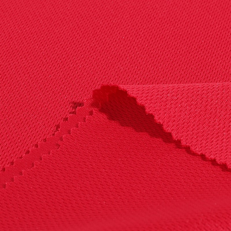 160cm Width 100% Polyester Knitted Bird Eye Fabric for Safety Vests